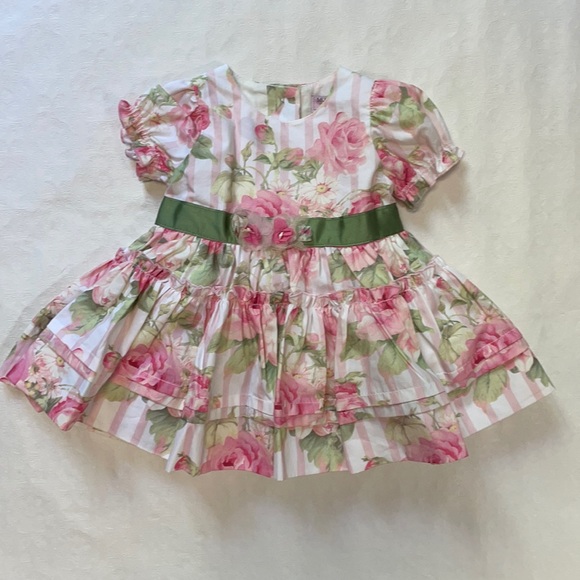 Monnalisa Floral Print Flare Dress - Picture 3 of 10